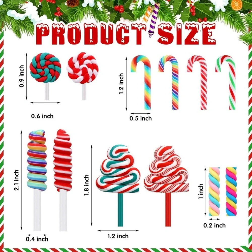Festive Candy Swirl Party Picks